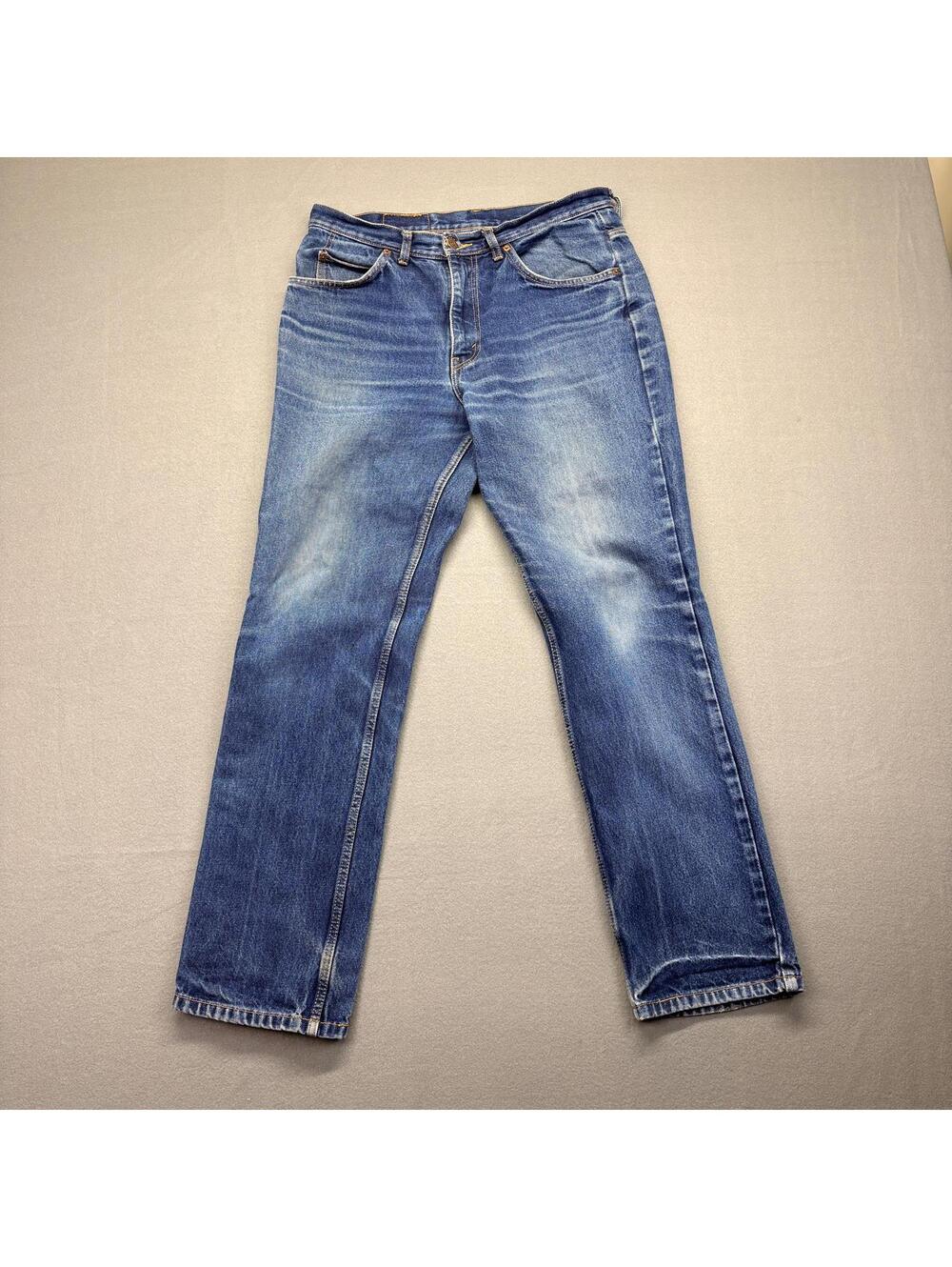 Vintage Levi's 506 Orange Tab Jeans Straight Fit 34/32